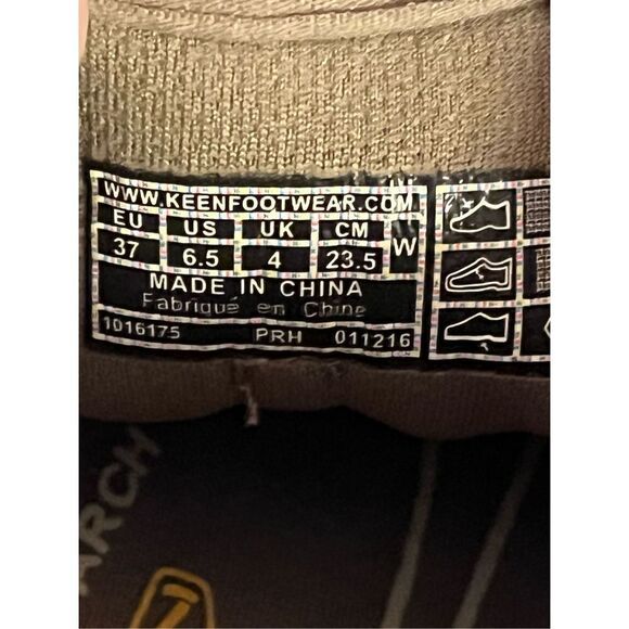 Keen Mercer Lace II CNX Sneaker Women Size 6.5 Brindle Khaki Leather Mesh - Picture 8 of 8